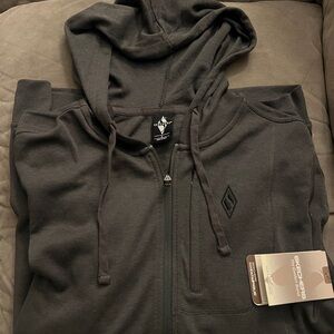 Skechers Men's Charcoal Zip-Up Hoodie